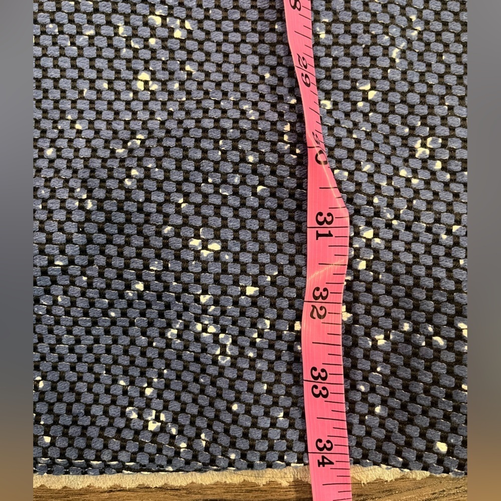 [12] Diane Von Furstenberg Yvette Navy Painted Tweed A Line Shift Dress - Picture 10 of 12